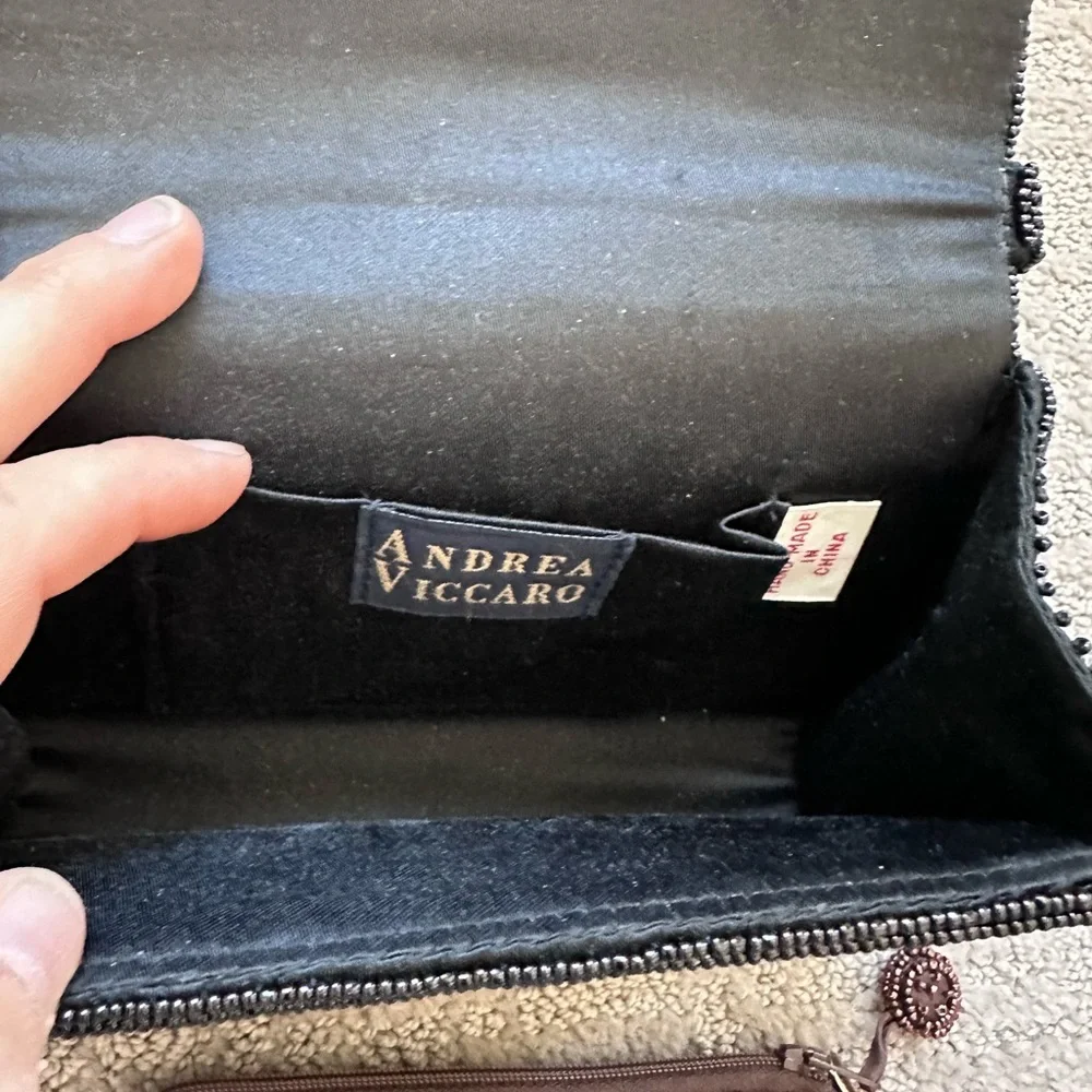 Elegant Beaded Handbag and Wristlet